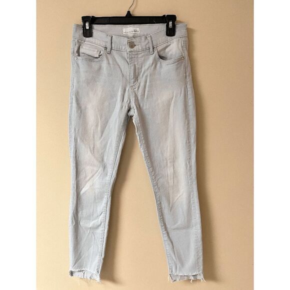 Ann Taylor Loft Womens Hi Rise Modern Skinny step Hem Jeans Light Wash Sz 27 - Picture 1 of 9